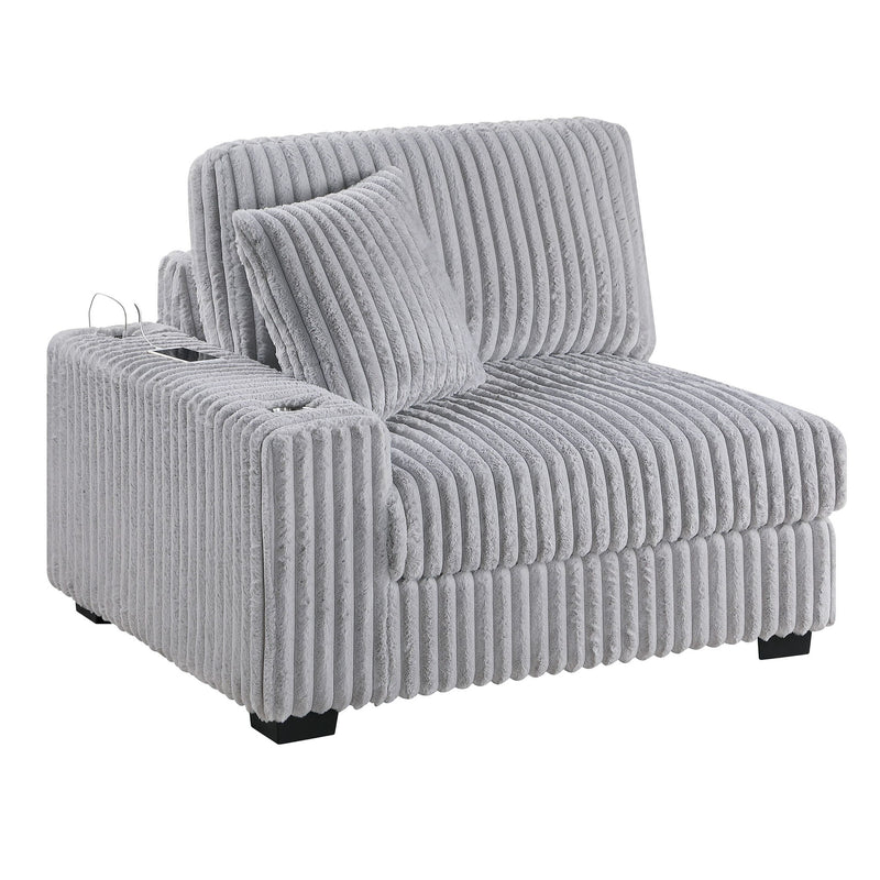 Contemporary Style Modular Sectional Sofa Set With USB, Cup Holder
