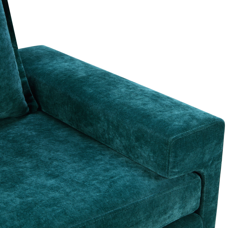 Upholstered Accent Chair With Wide Armrests And Ergonomic Back Support