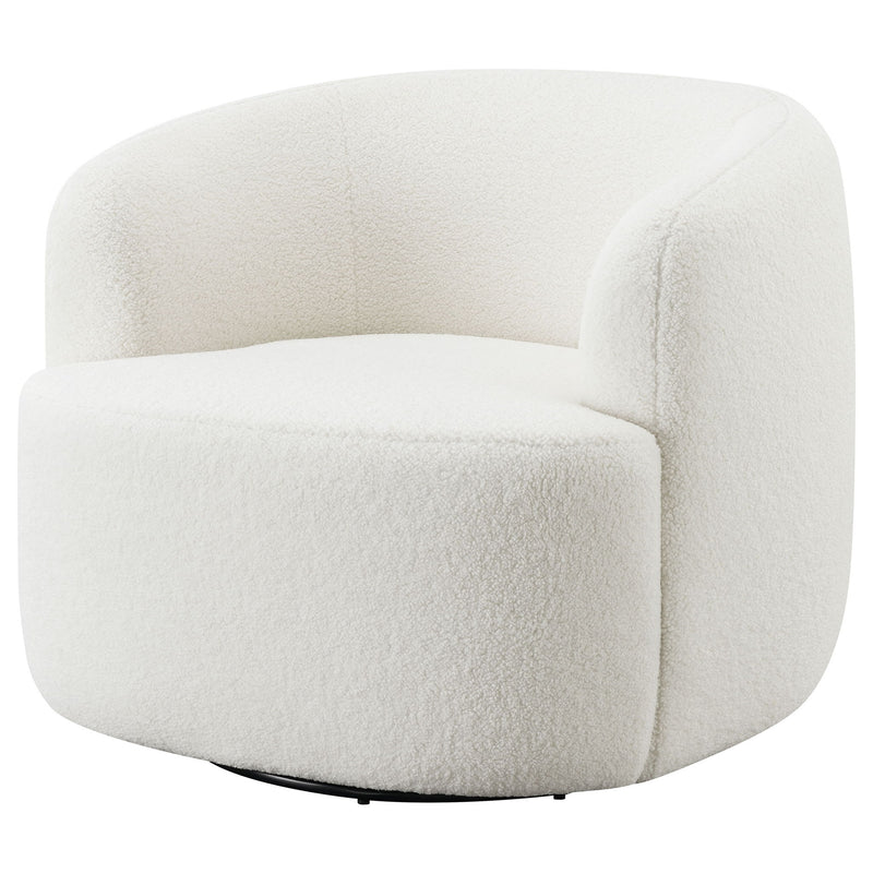 Denae - Upholstered Swivel Chair - Ivory