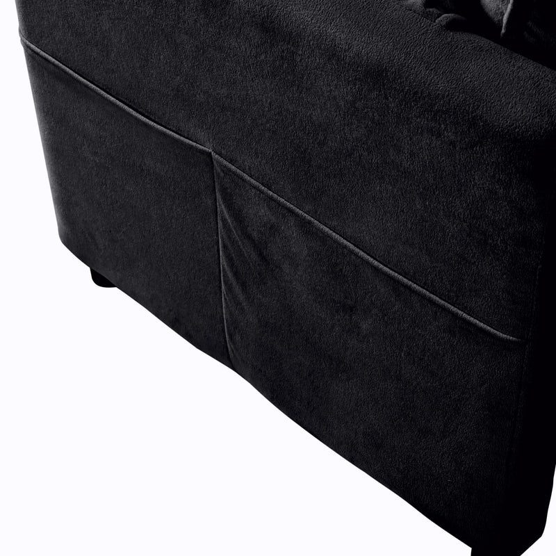 Oversized Chair With Movable Ottoman, Soft Upholstered Lounge Chair