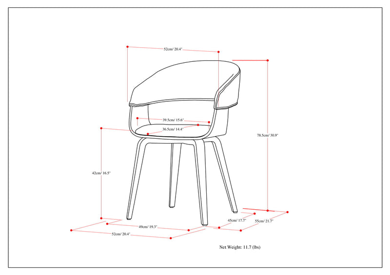 Lowell - Upholstered Bentwood Dining Chair