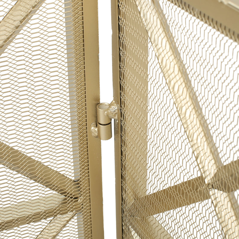 Margaret - 3 Panel Fireplace Screen Iron