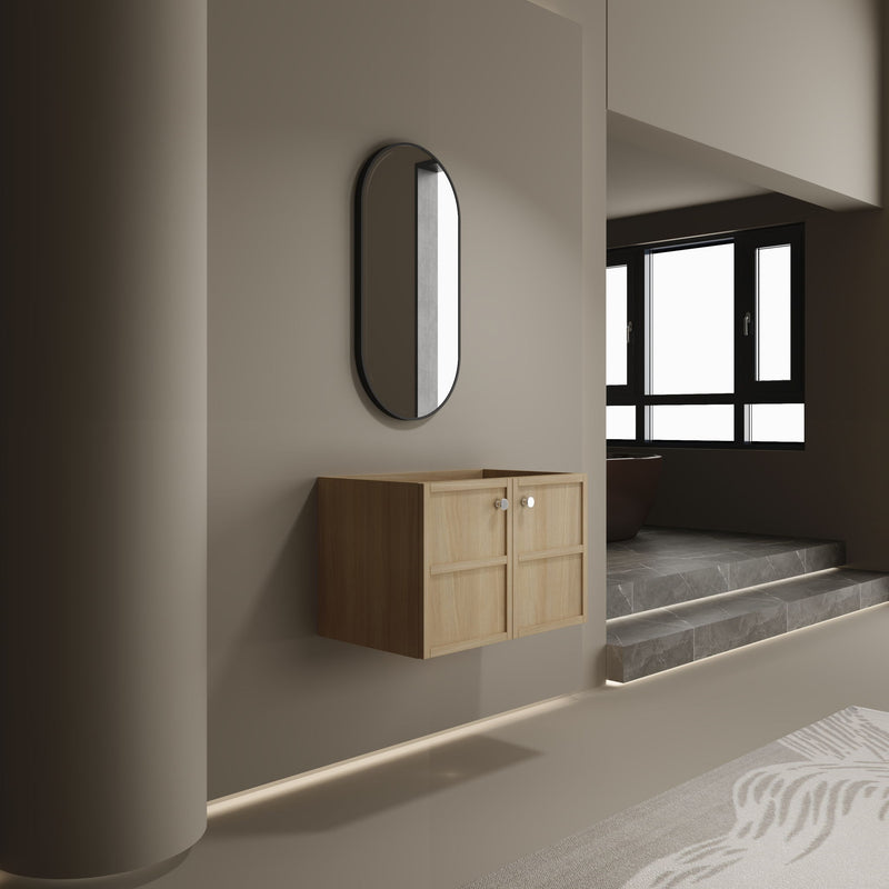 Modern Wall Mounted Bathroom Vanity With Soft Closing Doors