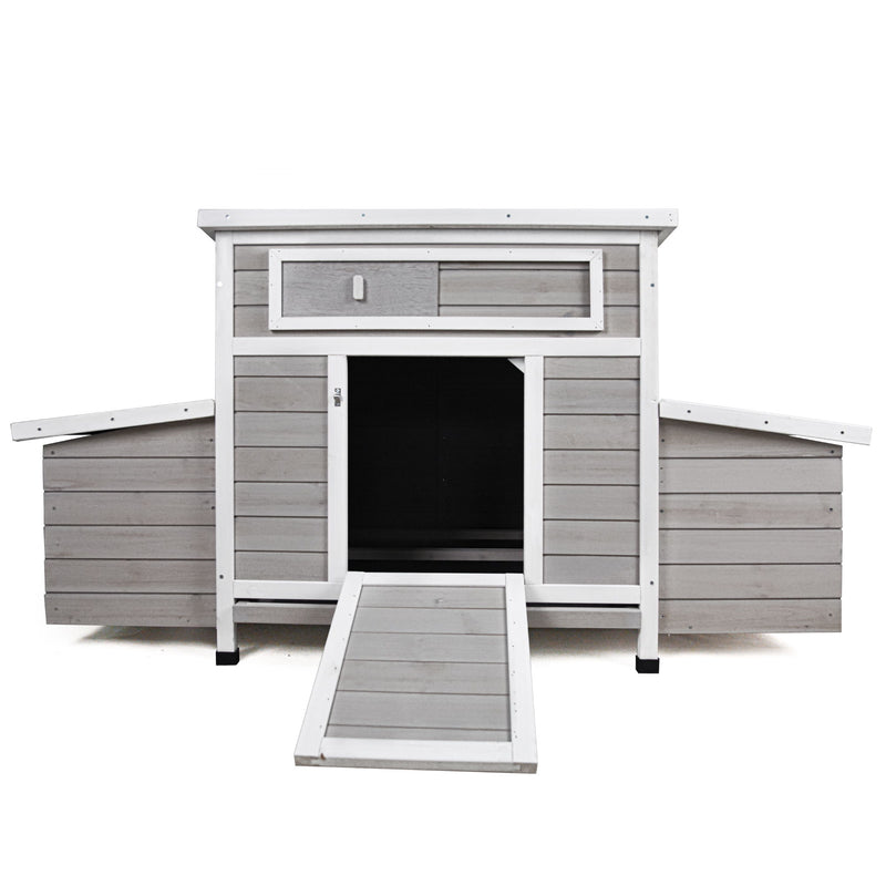 Large Chicken Coop Outdoor Hen House With Dual Nesting Boxes