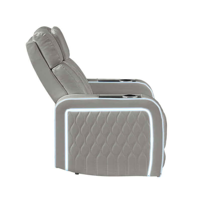 Electra - Power Reclining Set With Power Headrests, Massage And LED Lighting