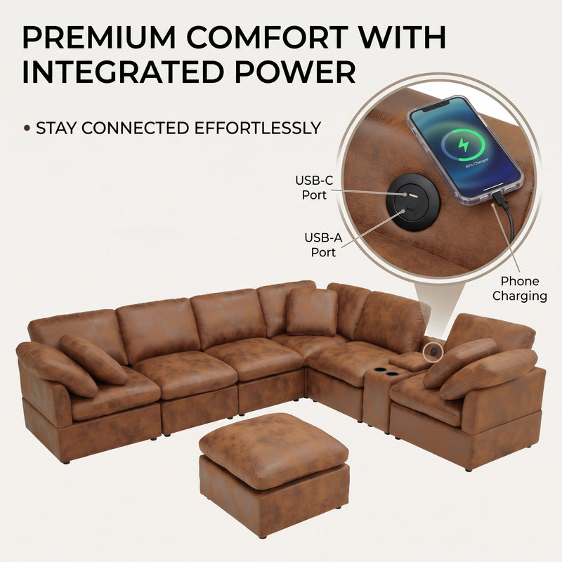 Modular Design Cloud Sofa, Freely Configurable