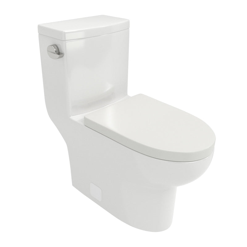 Toilet With Soft Close Seat - White