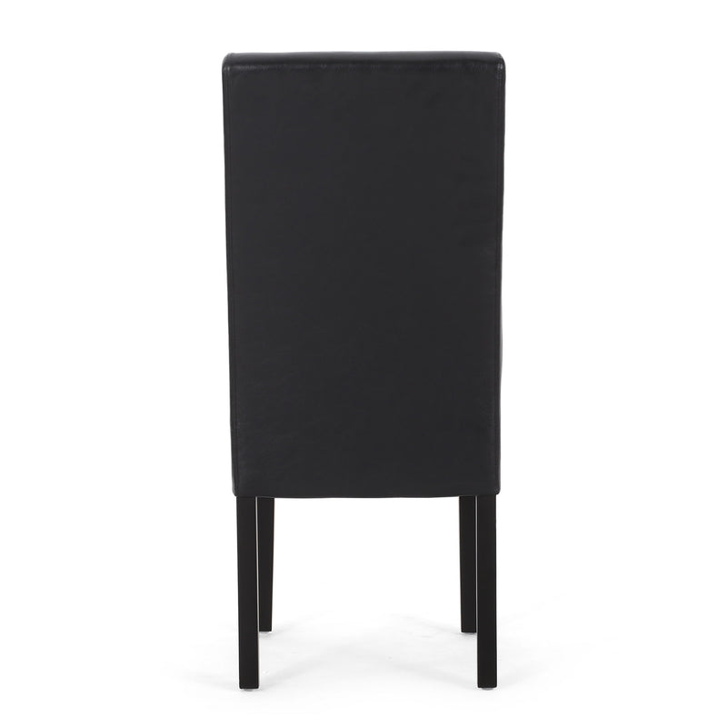 Contemporary Dining Chair With Rubberwood Legs (Set of 2)