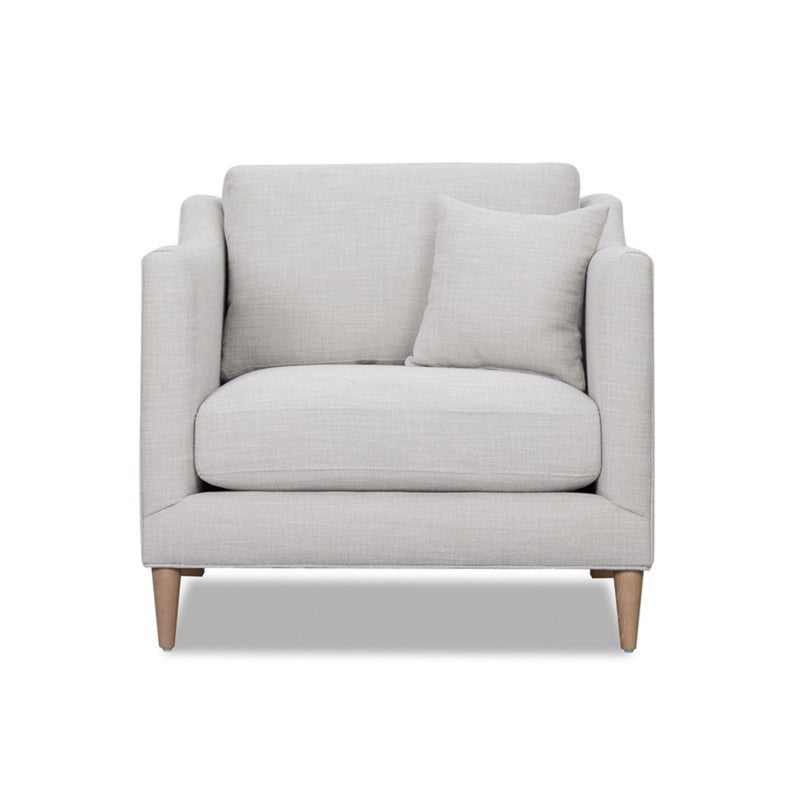 Chair With High Track Arms - Beige