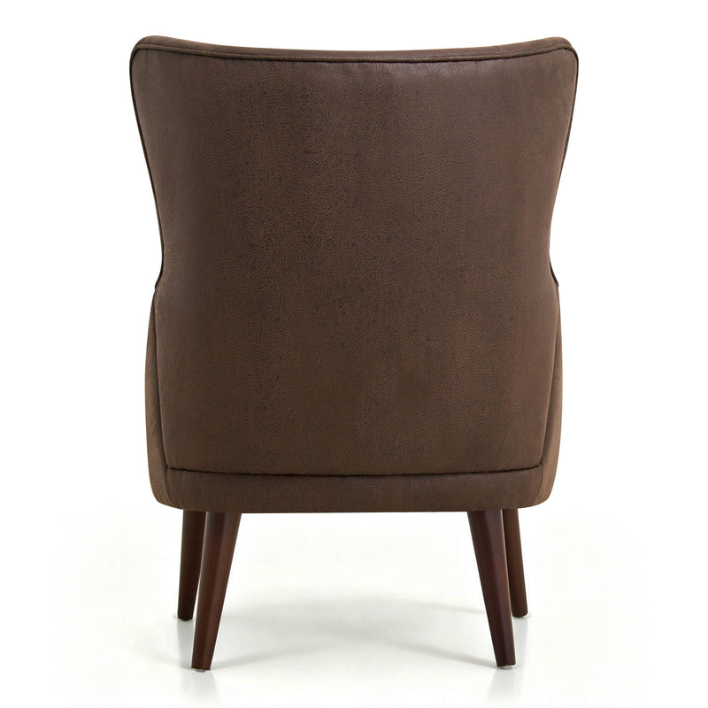 Leisure Chair With Curved Backrest