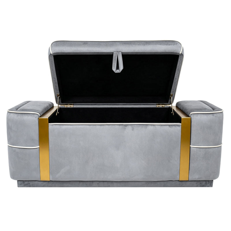 Storage Bench Upholstered Ottoman Bed End Bench With Lift Top Storage