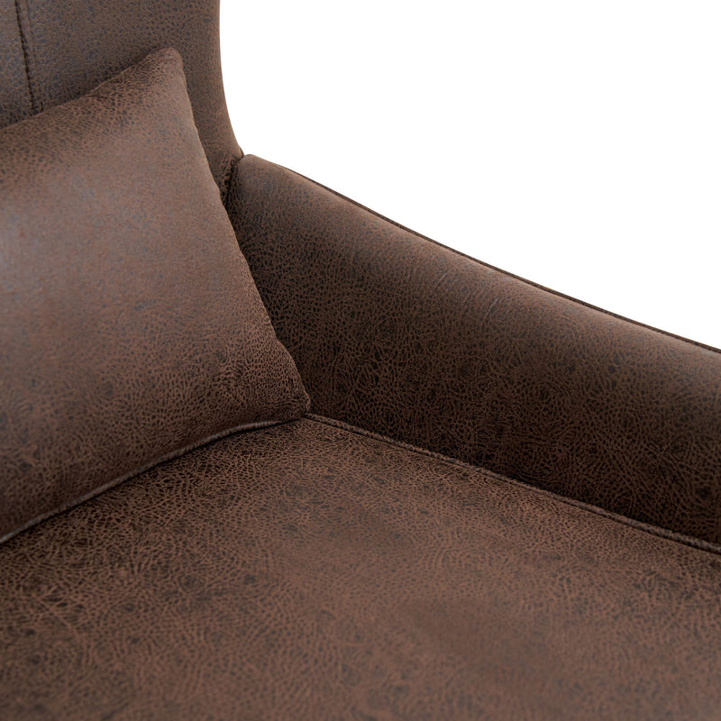 Leisure Chair With Curved Backrest