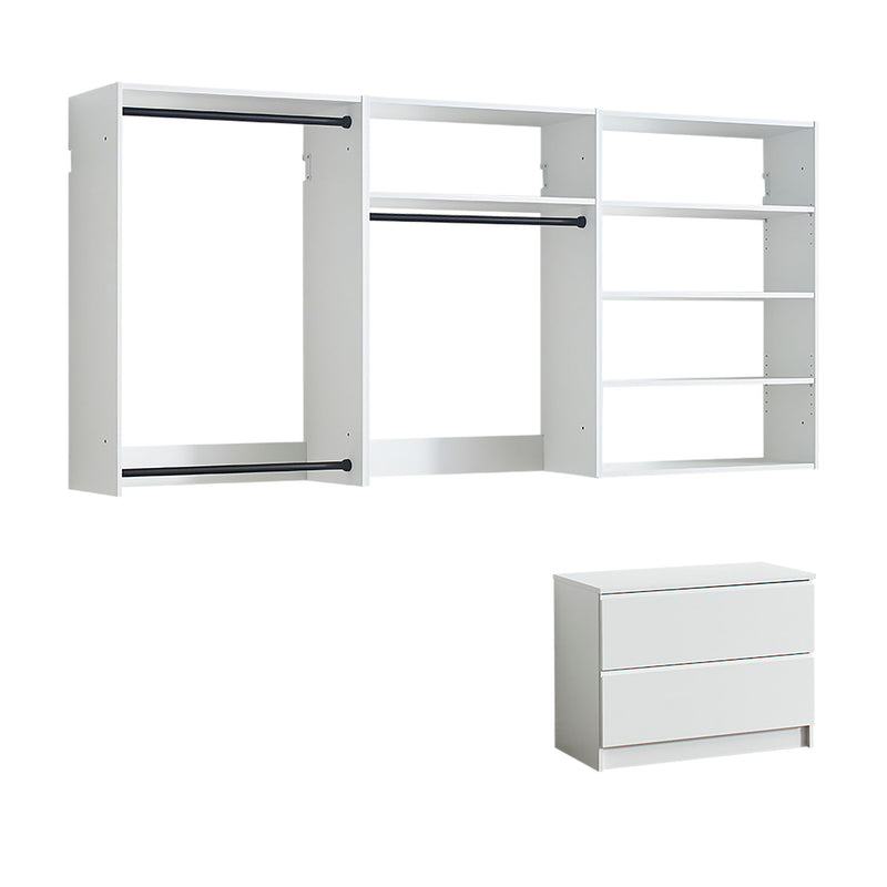 Devi - Wall Mounted Wood Closet System & Modular Units