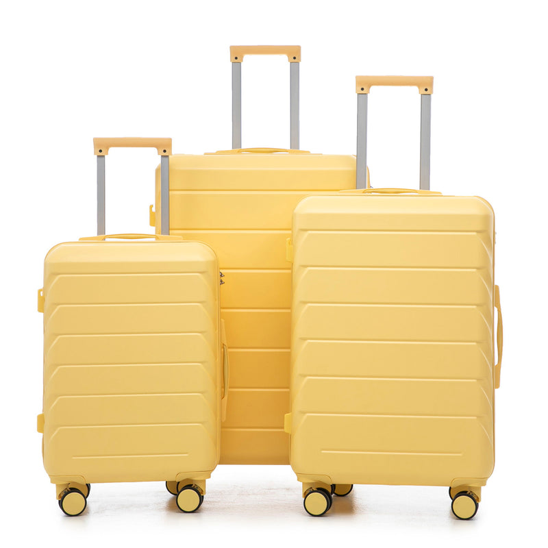 3 Pieces Set 20" / 24" / 28" Spinner Wheel Luggage With Combination Lock