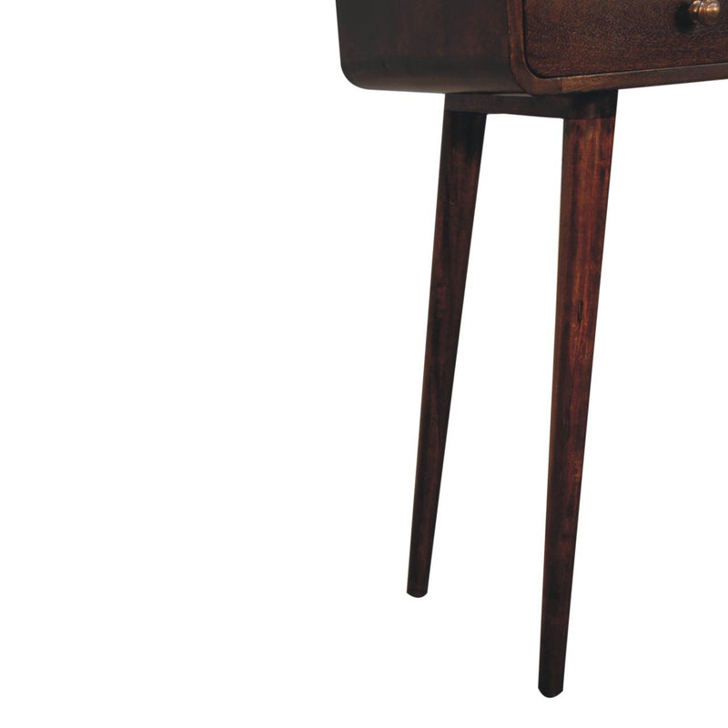 Solid Wood Curved Console Table