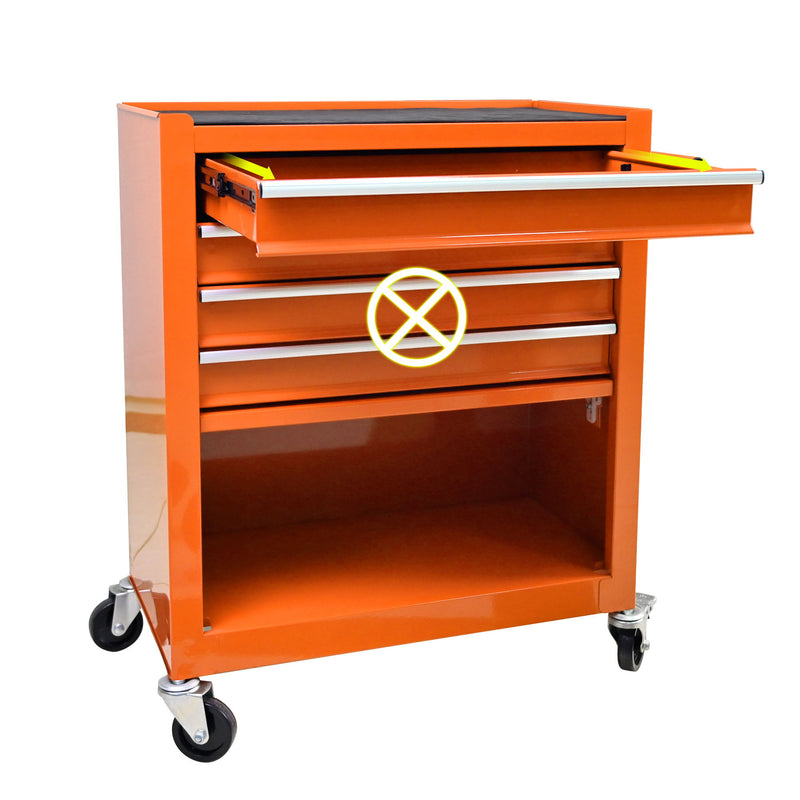 4 Drawers Multifunctional Tool Cart With Wheels