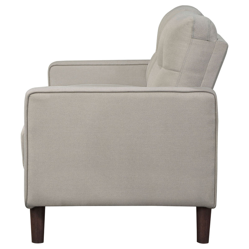 Harvey - Tufted Loveseat With Track Arm Design