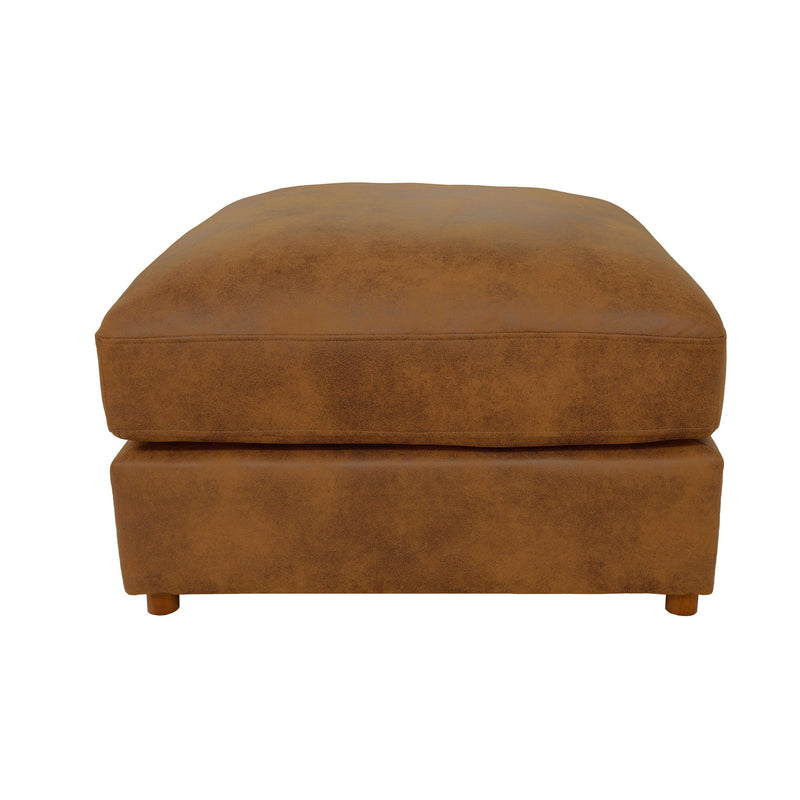 Modular Upholstered Sectional, Medium Firm Seat Cushion, Custom Configuration - Brown
