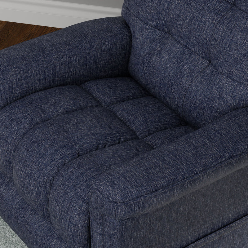 Velour - Power Lift Chair - Blue