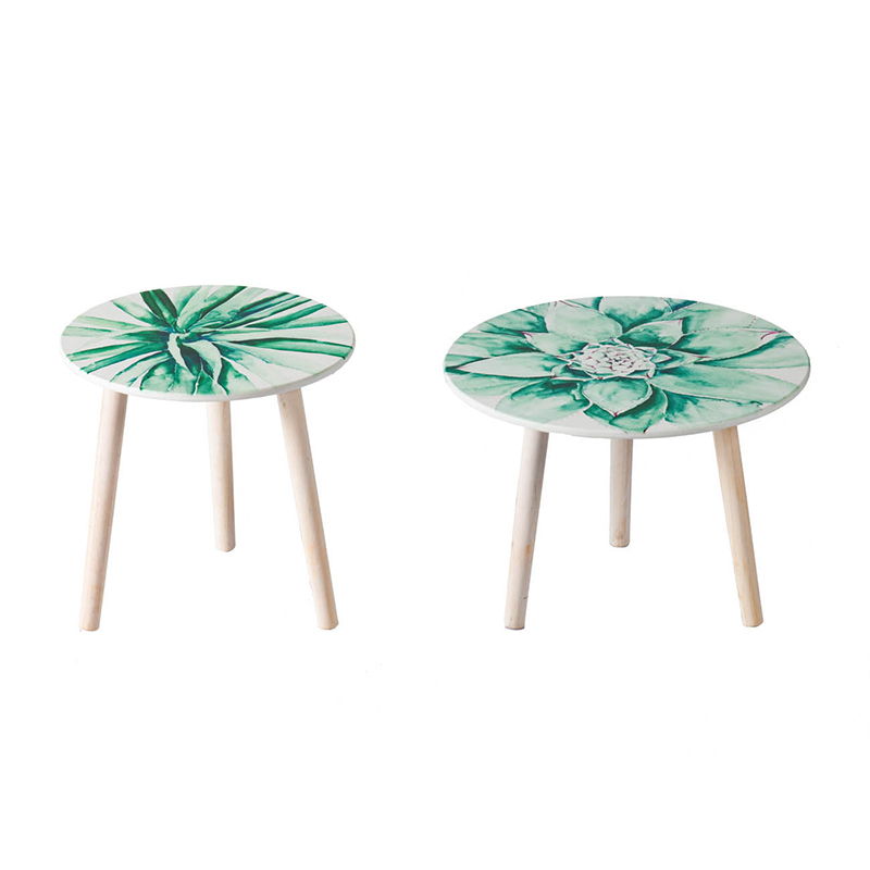 Nature-Inspired Side Tables (Set of 2)