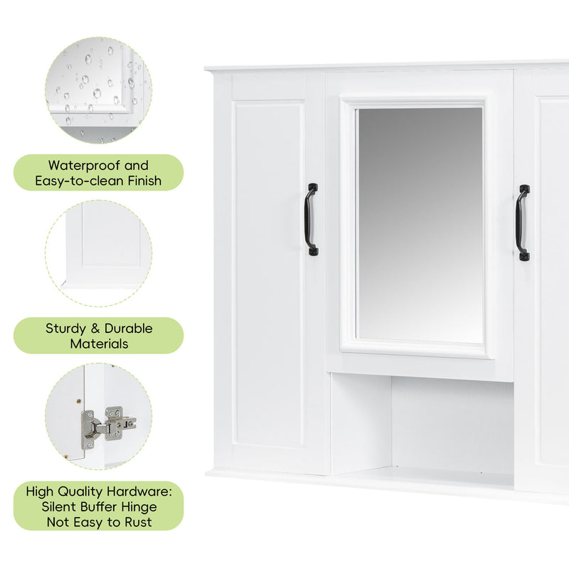 Modern Wall Mounted Medicine Cabinet With Mirror