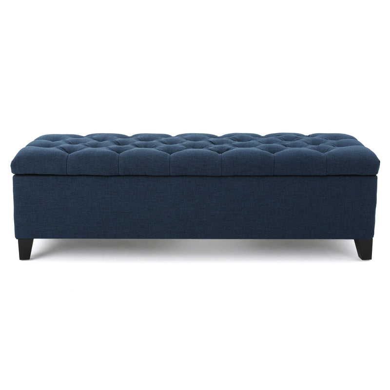 Glouster - Contemporary Storage Ottoman With Button Tufted Design