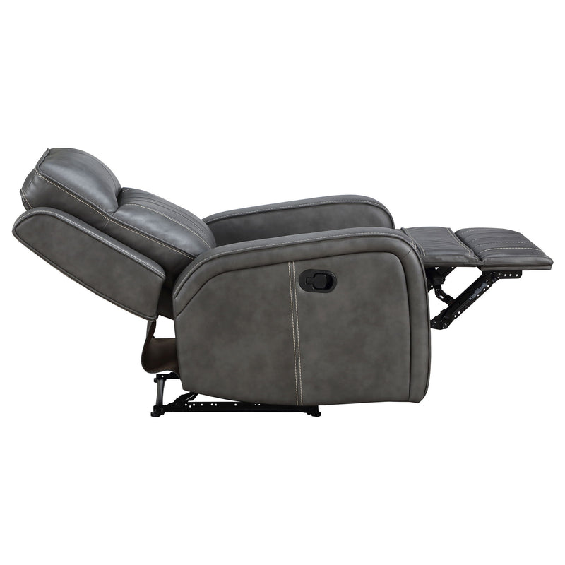 Forrest - Recliner Chair With Tufted Upholstery - Gray