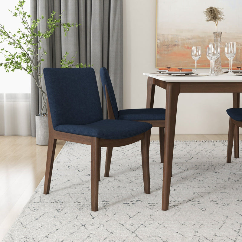 Laura - Mid-Century Modern Solid Wood Dining Chair (Set of 2)