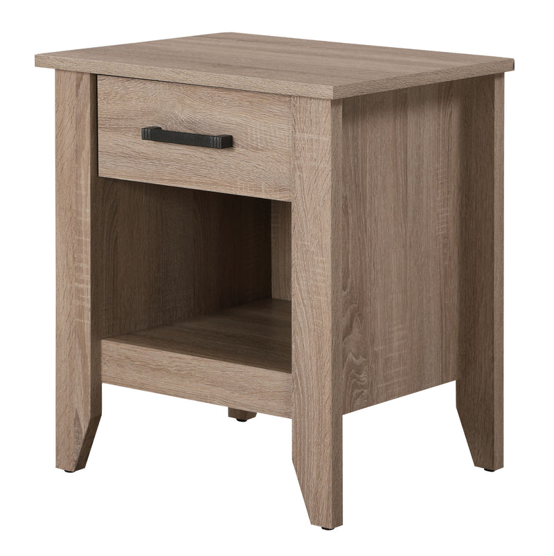 Roller Drawer Glides Nightstand