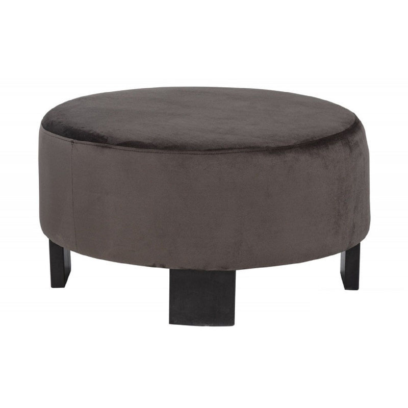 Nesting Round Coffee Table With Ottoman (Set of 2) - Gold / Brown