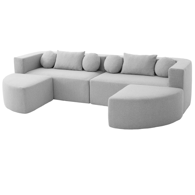 Boneless - Couch Modular Sectional Sofa With Deep Seating And Curved Design