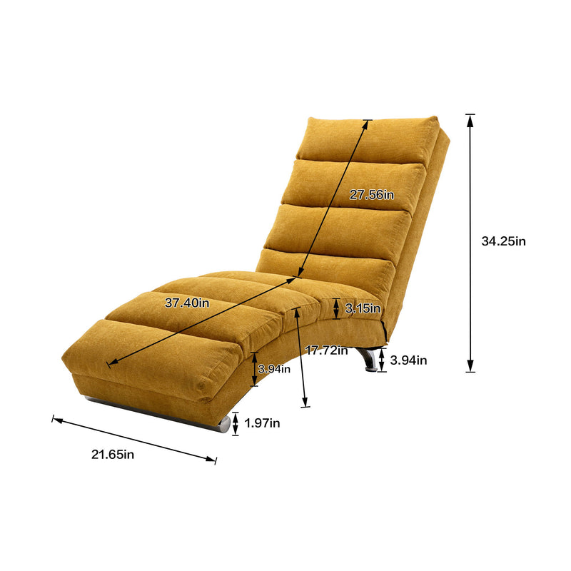 Massage Chaise Lounge Indoor With Remote Control, Ergonomic Electric Massage Lounger