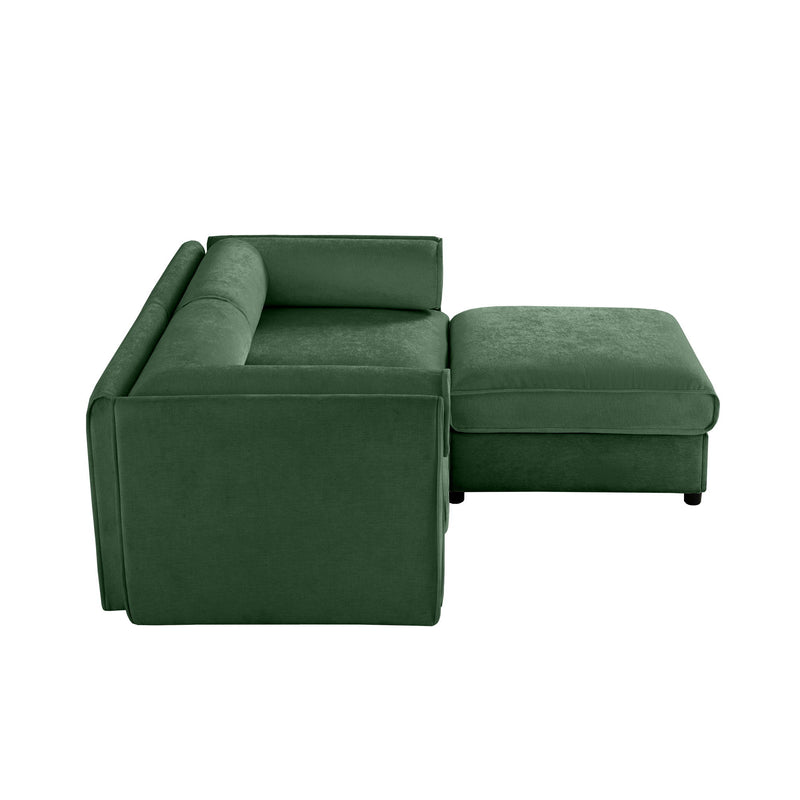 Contemporary Elegant Sofa With Storage And Ottoman