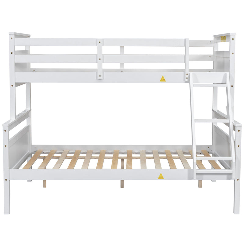Bunk Bed With Ladder And Safety Guardrail