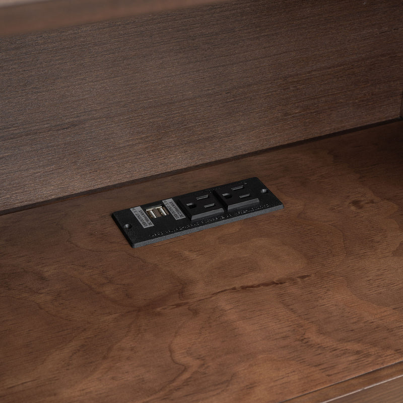 Storage Platform Bed With Pull Out Shelves, Trundle, And 2 Drawers