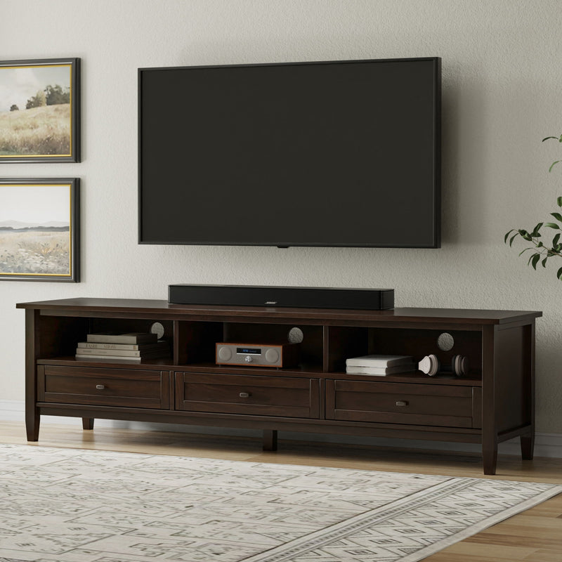 Warm Shaker - Handcrafted Low TV Media Stand