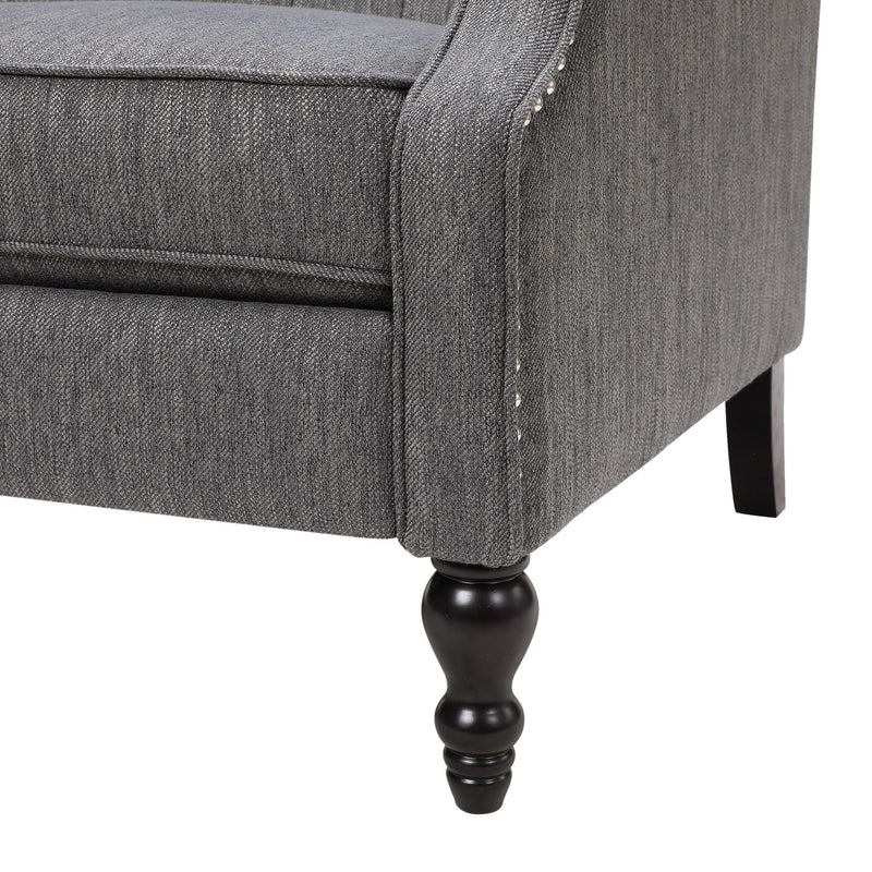 Dunham - Contemporary Fabric Tufted Oversized Pushback Recliner