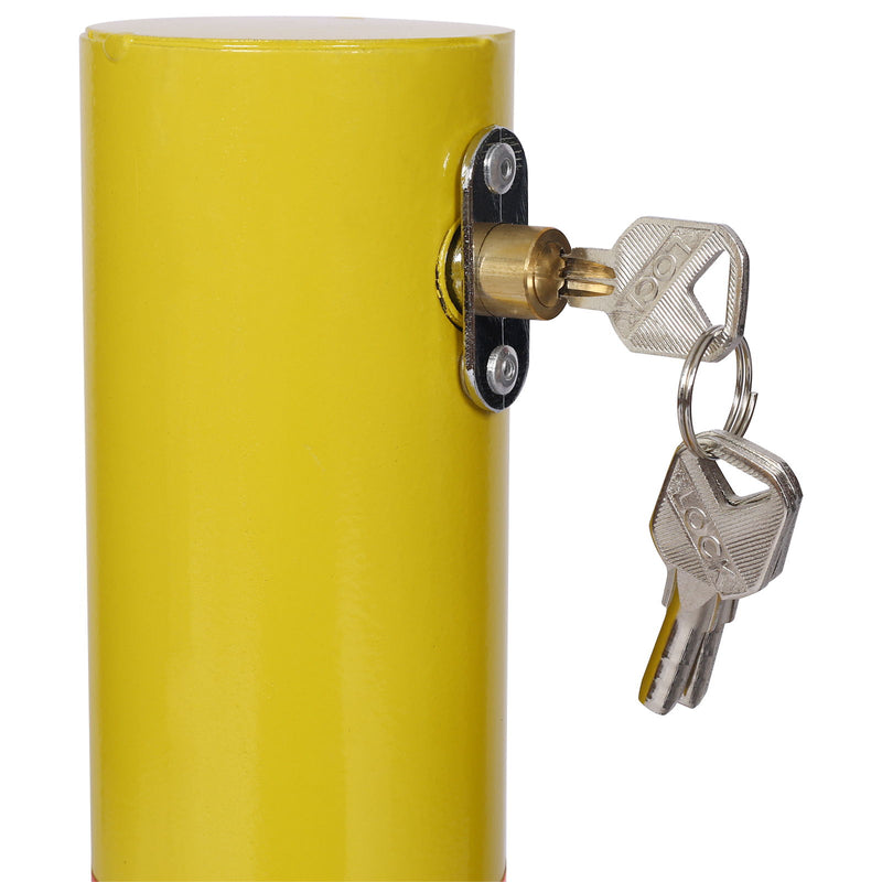 Parking Bollard Pole Barrier With Lock For Car Parking Protection