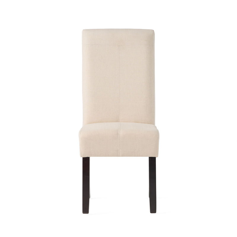 Pertica - Dining Chair Contemporary Design Wood Fabric - Natural
