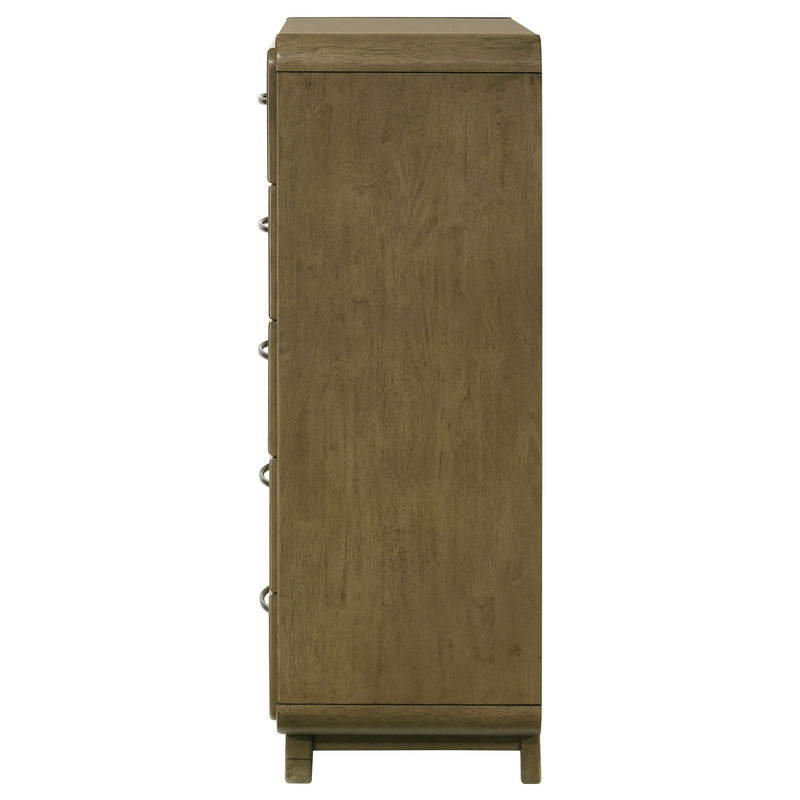 Tully - 5 Drawer Chest - Nutmeg Brown