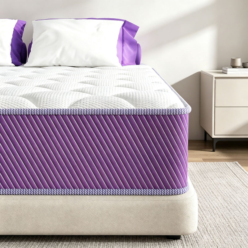 12" Hybrid Mattress With Individual Pocket Coils, Memory Foam