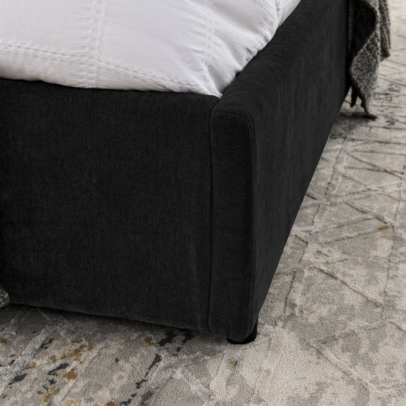 Storage Upholstered Hydraulic Platform Bed With Integrated Headboard