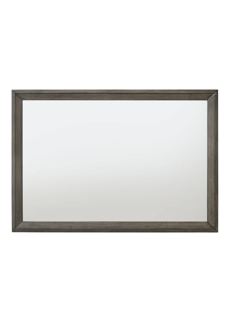 Escher - Mirror - Gray / Oak