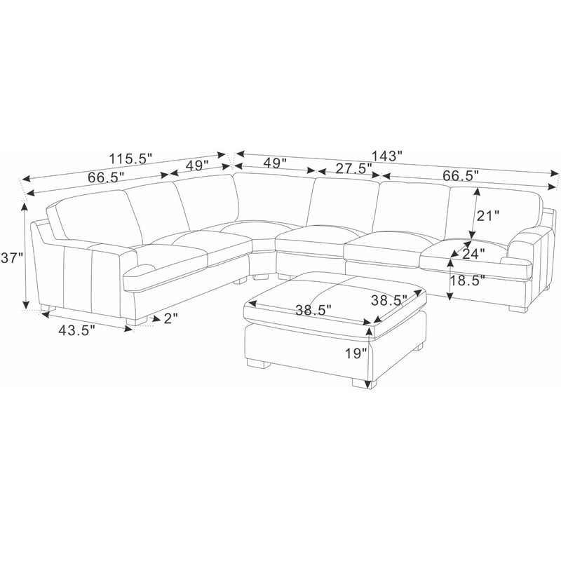 Large Seating Modular Sectional