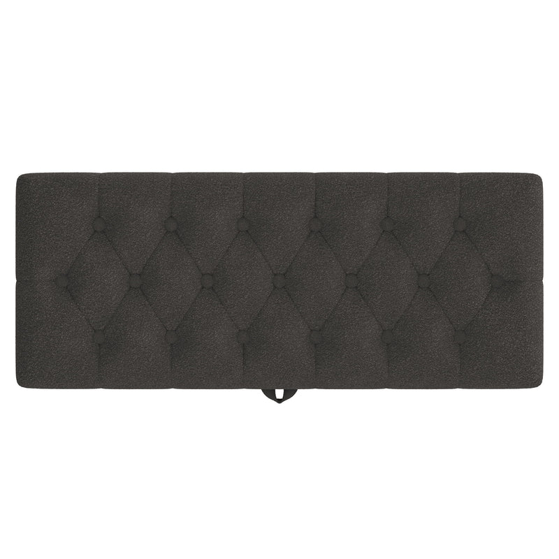 Modern Tufted Storage Ottoman Bench With Metal Legs