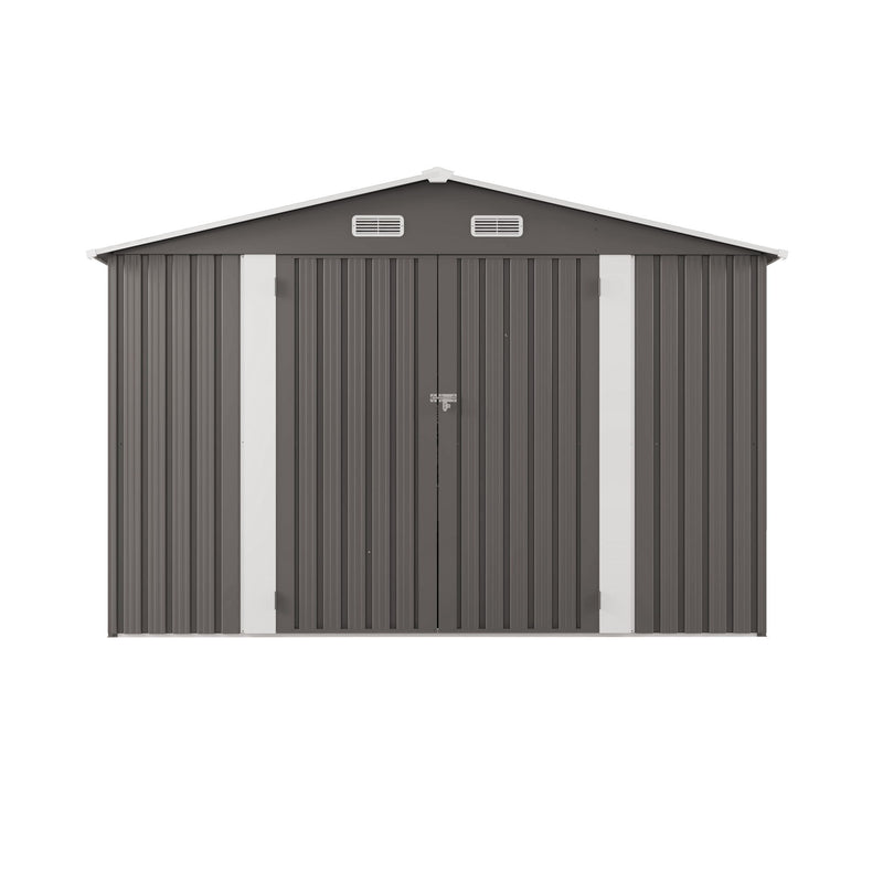 Outdoor Storage Shed With Lockable Doors