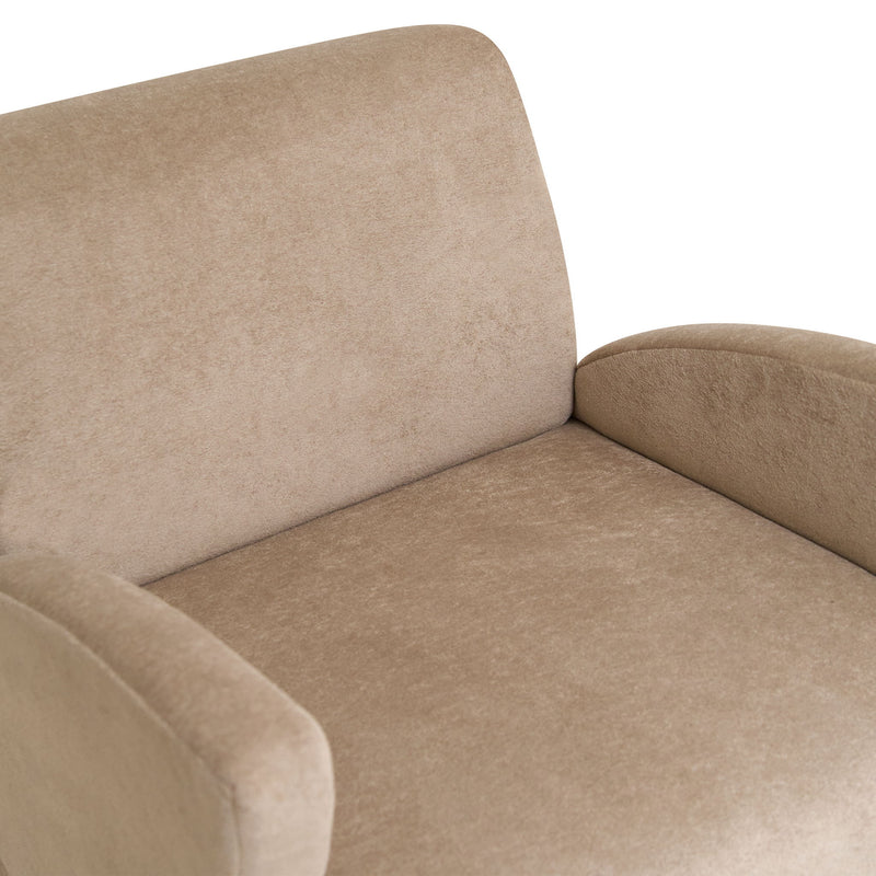 Lounge Accent Chair For Living Room - Beige Coffee
