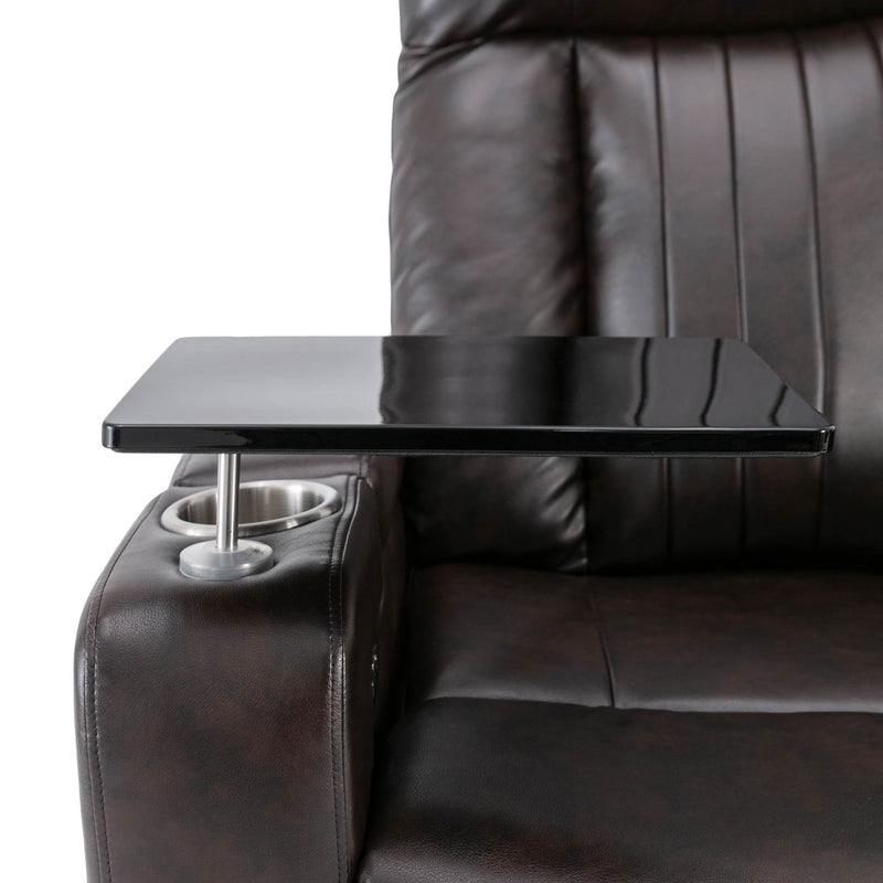 Power Recliner & Storage Arms, Cupholders, Swivel Tray Table And Cell Phone Stand