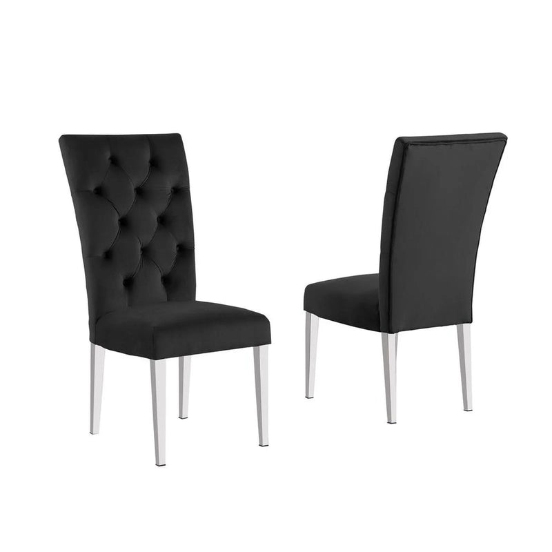 Modern Upholstered Tufted Dining Chair (Set of 2)