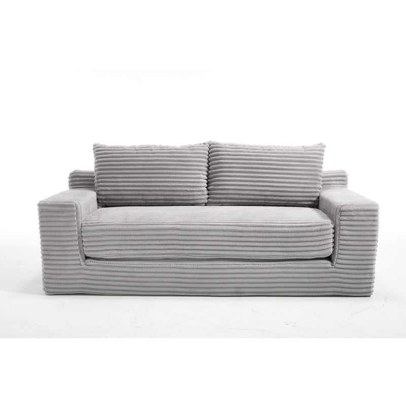 Convertible Loveseat Sofa Bed With Memory Foam & Steel Frame